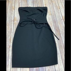 Blue Blush Sleeveless dress waist cinch